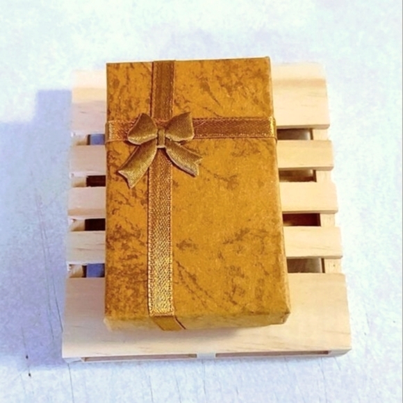 SYNTHETIC OPAL & CZ RHODIUM PLATED STAINLESS STEEL POST EARRINGS - Picture 6 of 6